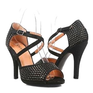 ANNA glitter heels